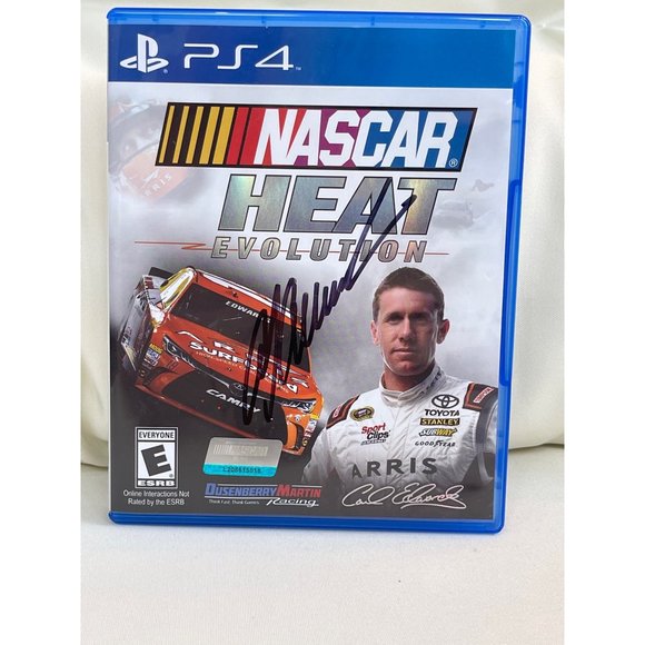 Autographed Signed Carl Edwards Nascar Playstation NASCAR Heat Evolution PS4 - Picture 3 of 16